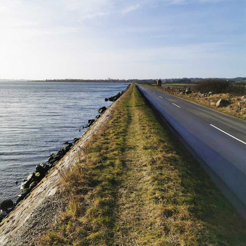 Fjordstien (etape 7) på Sidinge dæmningen