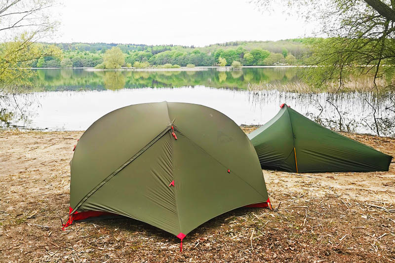 Telt på Hørhaven Stranden