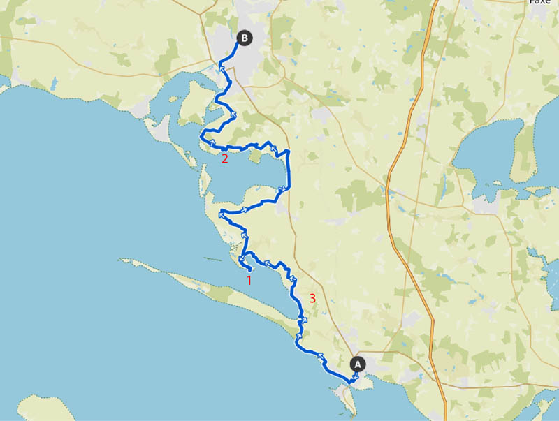 Overnatningsmuligheder langs Sydsjællands Kyst mellem Vordingborg og Næstved
