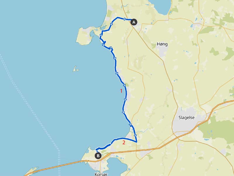 Drikkevand langs Vestsjællands Kyst mellem Gørlev og Korsør