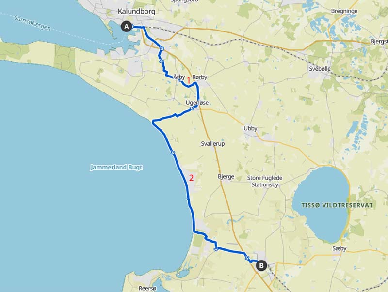 Drikkevand langs Vestsjællands Kyst mellem Kalundborg og Gørlev