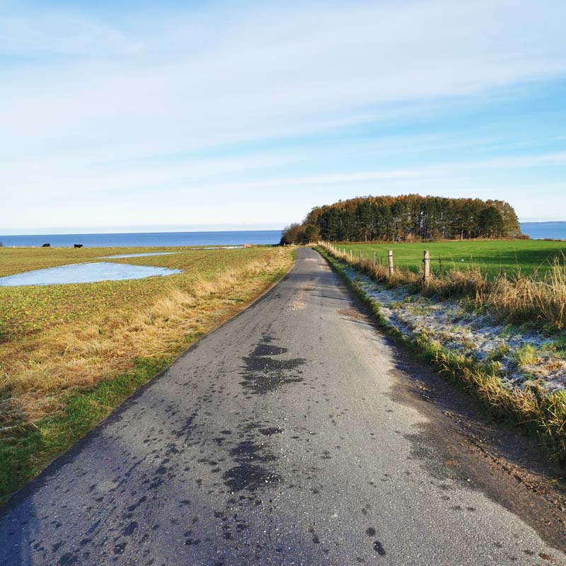 Vestsjællands Kyst (etape 3) med udsigt ud over havet